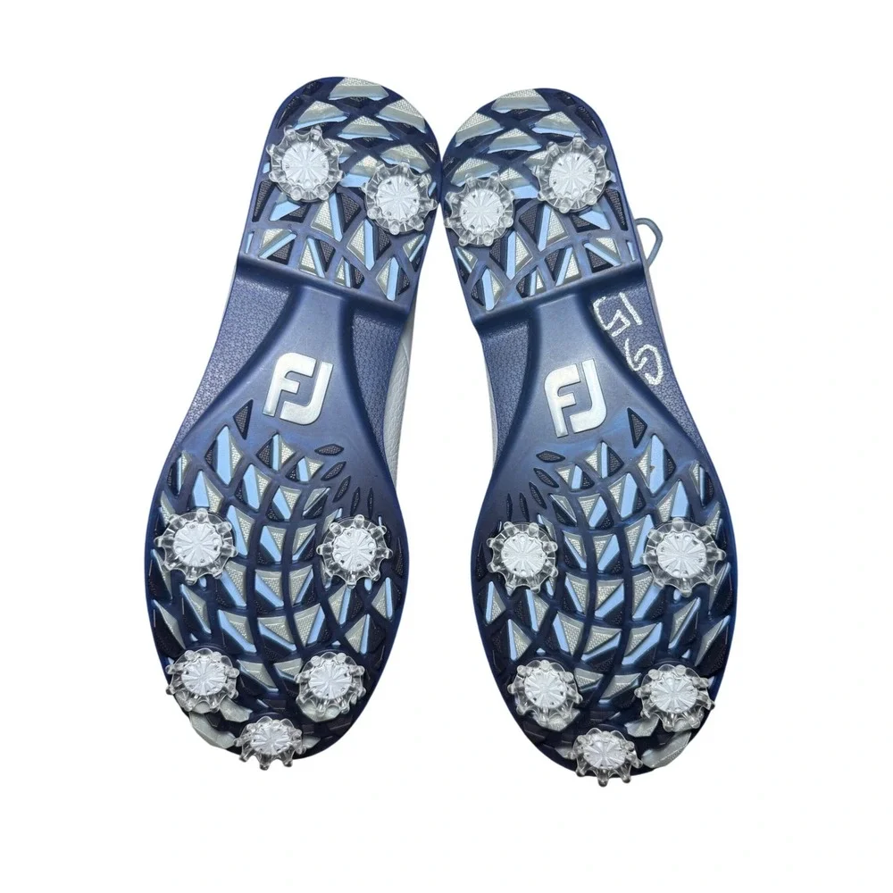 FootJoy Premiere Series Golf Shoes Women Size 9 White Blue Leather NWT - Picture 3 of 5